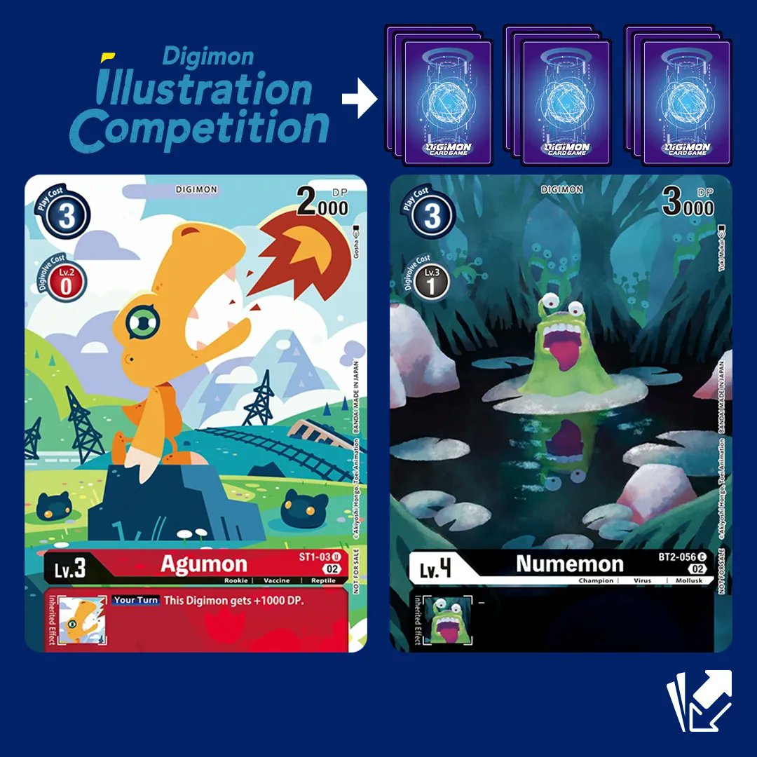 CardmarketDigi's tweet photo. Remember Digimon’s artwork competition?
We're getting them as real cards! #DigiSpoiler https://t.co/hzvmNMC3Fe