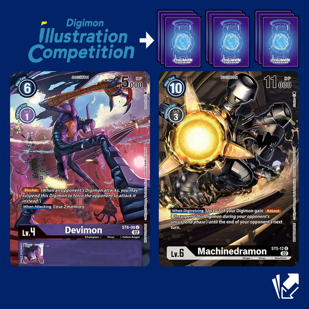 CardmarketDigi's tweet photo. Remember Digimon’s artwork competition?
We're getting them as real cards! #DigiSpoiler https://t.co/hzvmNMC3Fe