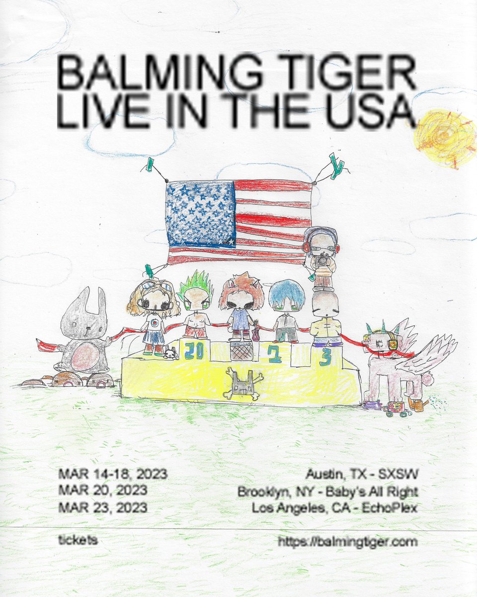 balmingtiger's tweet photo. LIVE IN THE US🇺🇸 tix on sale now
https://t.co/smjJ3EORfL https://t.co/QIXF8SnIn2