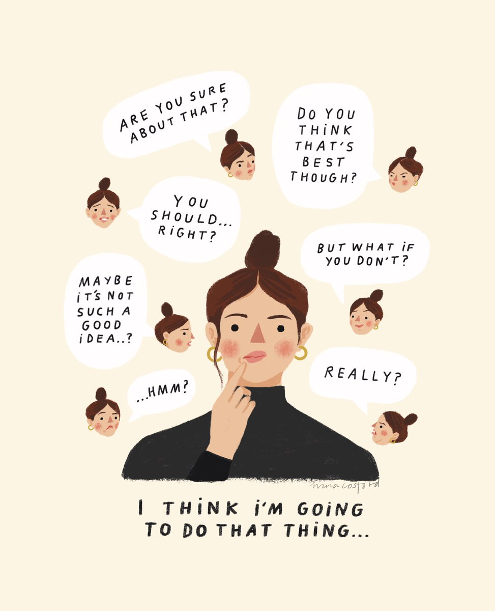 Forget second-guessing…anyone else seventh-guess themselves every time they try and make a decision?! 🧠