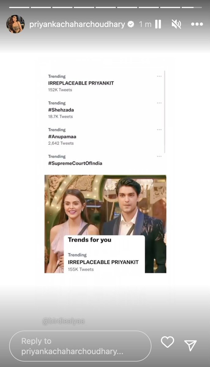 PriyAnkitFC's tweet photo. Their Latest IG Story♥ 

IRREPLACEABLE PRIYANKIT 
#PriyAnkit https://t.co/lelkyjRhI5