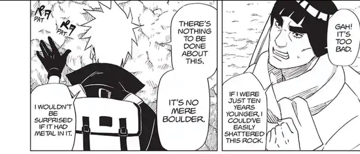 Kakashi's usually pretty quick to correct Gai on stuff but he doesn't even deny this…bc he believes it's true…. 