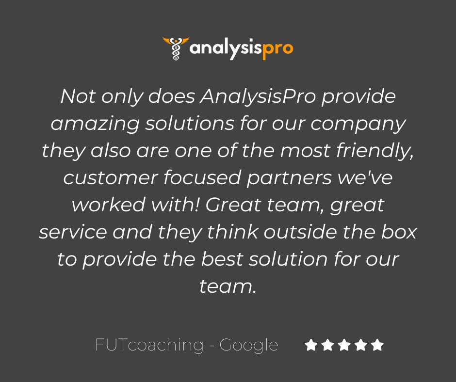 AnalysisPro's tweet image. We&apos;re starting the weekend on a high note with a new 5-star review from one of our happy customers! 

It&apos;s always great to hear that our hard work is paying off. Thank you for your kind words!

⭐️⭐️⭐️⭐️⭐️

#customersatisfaction #AnalysisForAll
