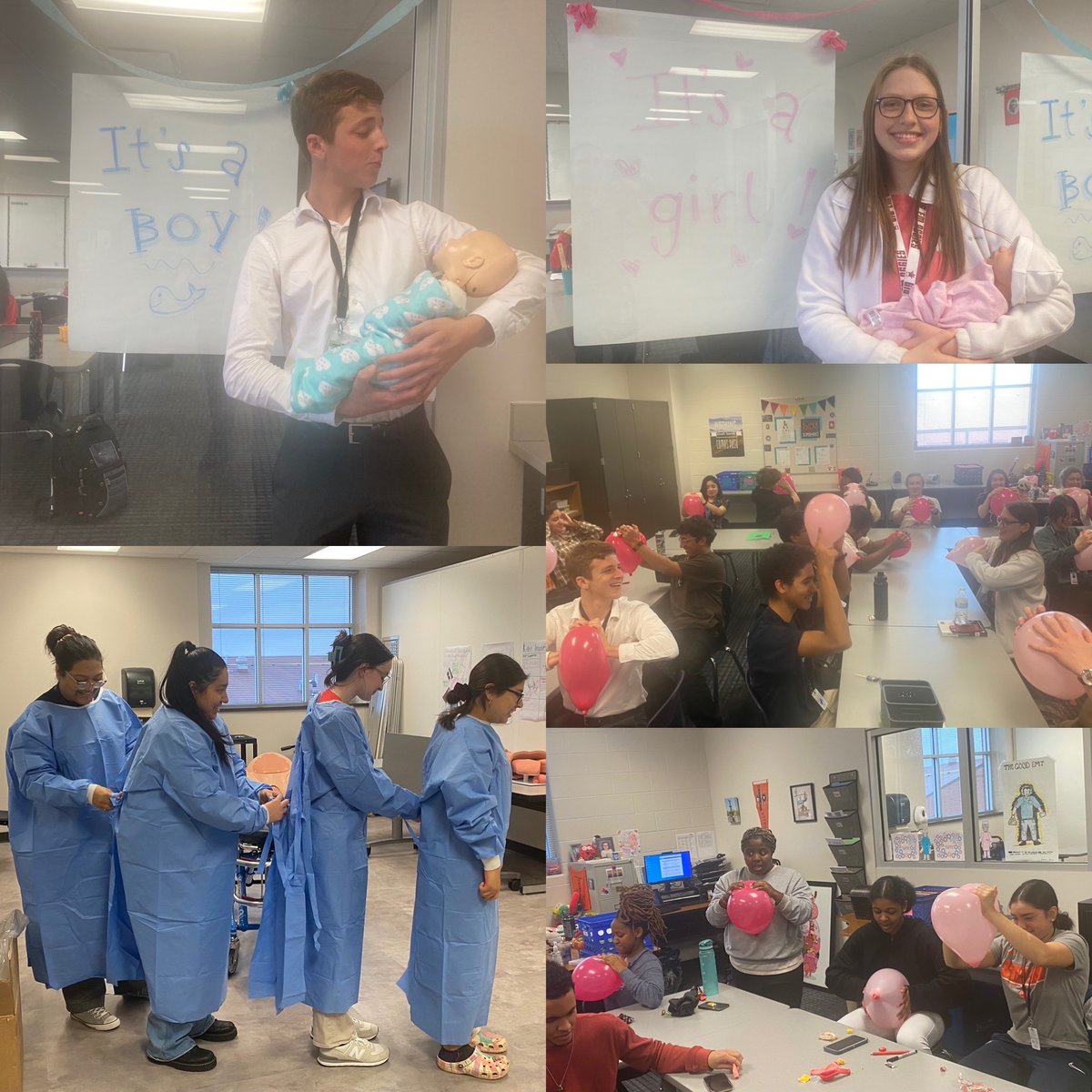 EmtMctc's tweet photo. Our EMT students had a fun week learning how to deliver babies! #emseducation @MCTC_RealWorld https://t.co/Jz6sTmo51e