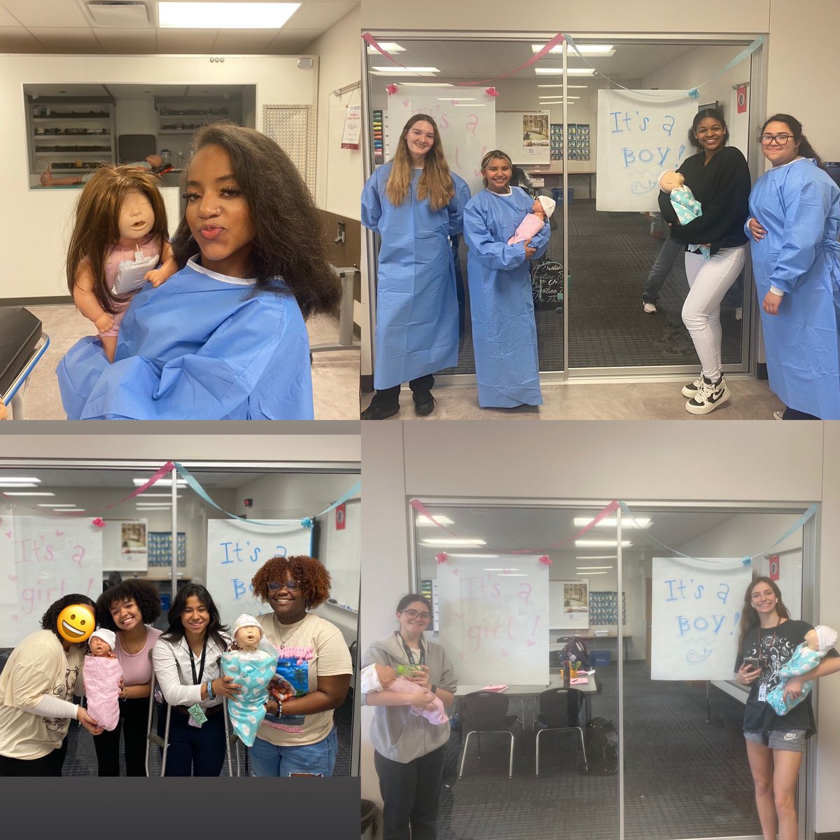 EmtMctc's tweet photo. Our EMT students had a fun week learning how to deliver babies! #emseducation @MCTC_RealWorld https://t.co/Jz6sTmo51e