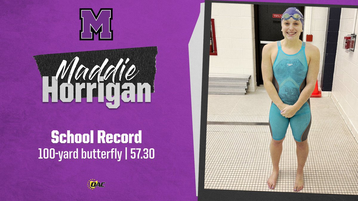 WSwim: Show up and show out! Maddie Horrigan breaks the school record in the 100-yard butterfly by .31 in the prelims!!! #GoMountGo