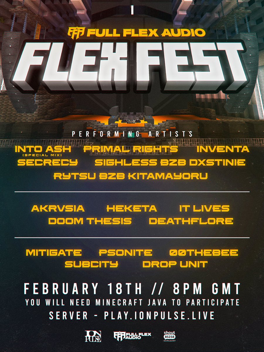 --Part 2-- 📜
All times in UK GMT:
<a href="/heketamusic/">✧</a> - 10.40pm
AKRVSIA - 11pm
<a href="/Rytsumusic/">Rytsu</a> b2b <a href="/kitamayoru/">Pablo Breil (kitamayoru) 72↑%</a> - 11.20pm
<a href="/sighlessss/">sighless ❀</a> b2b @dxstinie - 11.40pm
<a href="/secrecymusic/">secrecy</a> - 12am
<a href="/IMINVENTA/">INVENTA</a> - 12.20am
<a href="/primalrights/">Primal Rights</a>  -12.40am
<a href="/IntoAshMusic/">Into Ash</a> - 1am
Special Mix - 1.20am