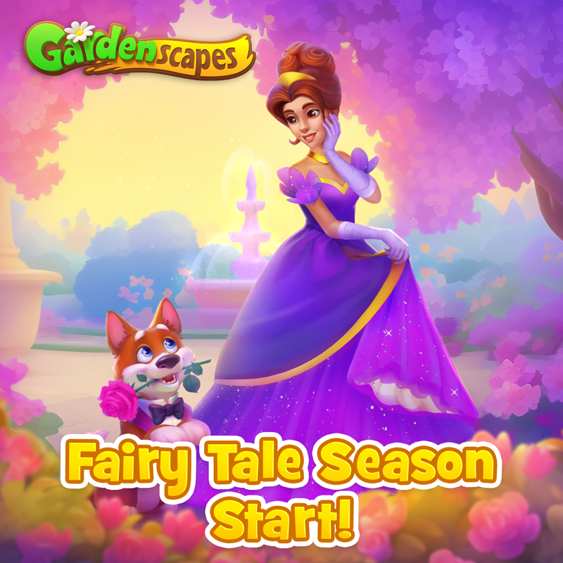 garden_scapes's tweet photo. Explore the magical world: https://t.co/XqBEYf3nu6 ✨ Fairytale Season is full of rewards — unlock all of them to get on top! 💃 https://t.co/fo0WNNokBh