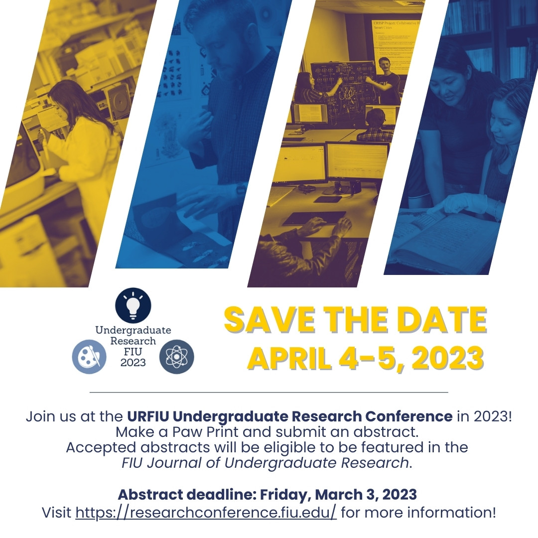 FIU on Twitter "Join us at the URFIU Undergraduate Research Conference