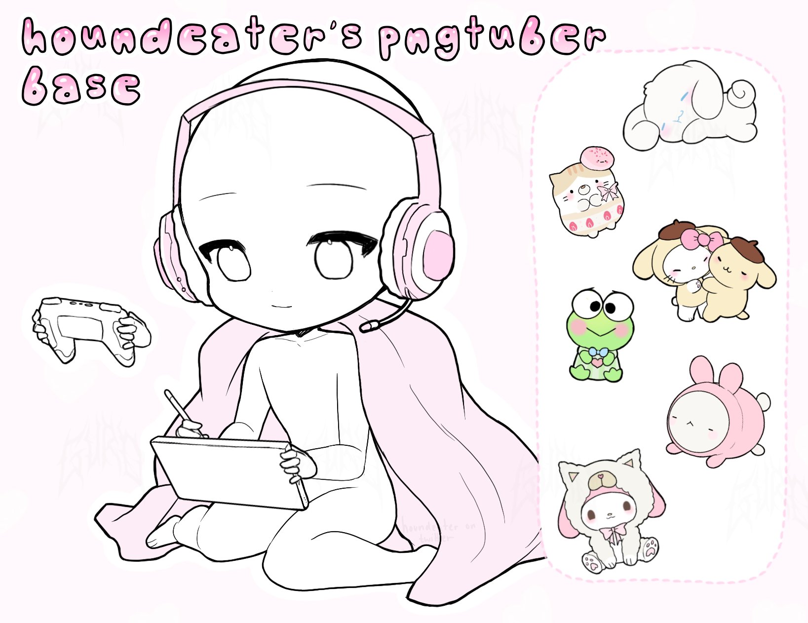 Chibi Girl Base Sitting