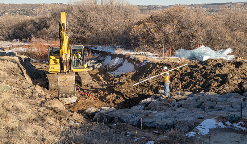 Work progressing on our stream restoration project!
bit.ly/3Ra74cv 

#CastleRock #CastleRockCO #CastleRockColorado #Colorado #StreamRestoration