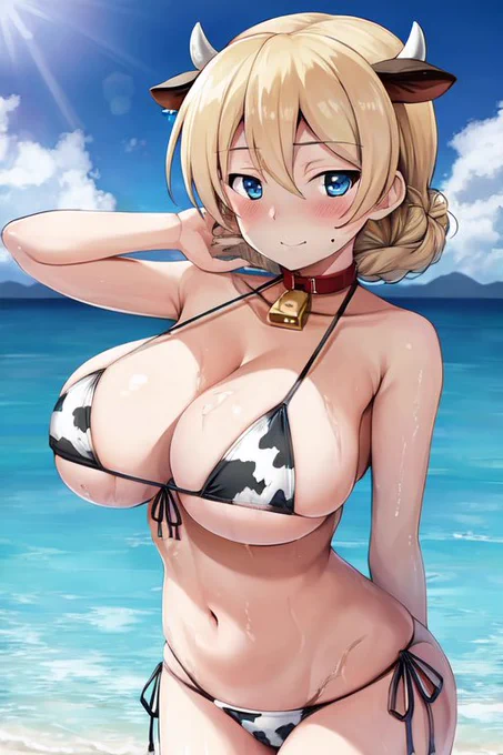 #HolaraAI 牛ビキニ!牛ビキニ! 