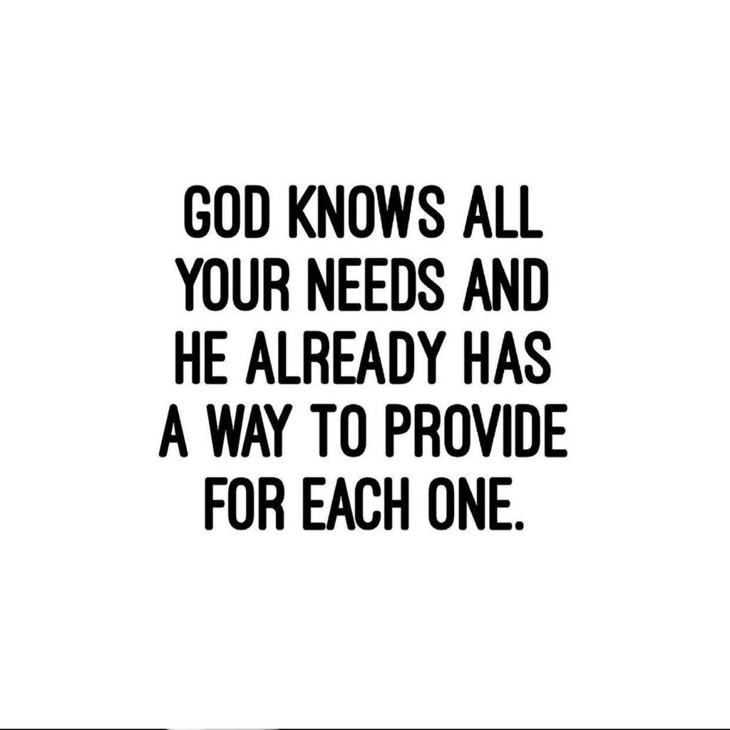 troubledontlast's tweet photo. God knows exactly what you need, who you need, how much you need, and when you need it. Trust Him! #godknows

God always supplies. God always provides. Trust Him. #trustgod

God knows what you need and He will meet those needs. #godknowsall

God meets da… https://t.co/SLlXD3Wvw9 https://t.co/zgWrL9Y6Z3
