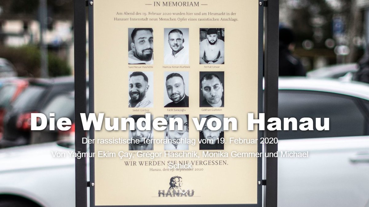 Monatelang haben wir mit @GHaschnik zu dem Anschlag in Hanau recherchiert, vor allem wollten wir mehr über die Hintergründe wissen. Jetzt ist unsere Recherche als Multimedia-Story online unter: frstory.de/hanau/ Oder am Wochenende als 8-seitige @fr-Beilage am Kiosk.