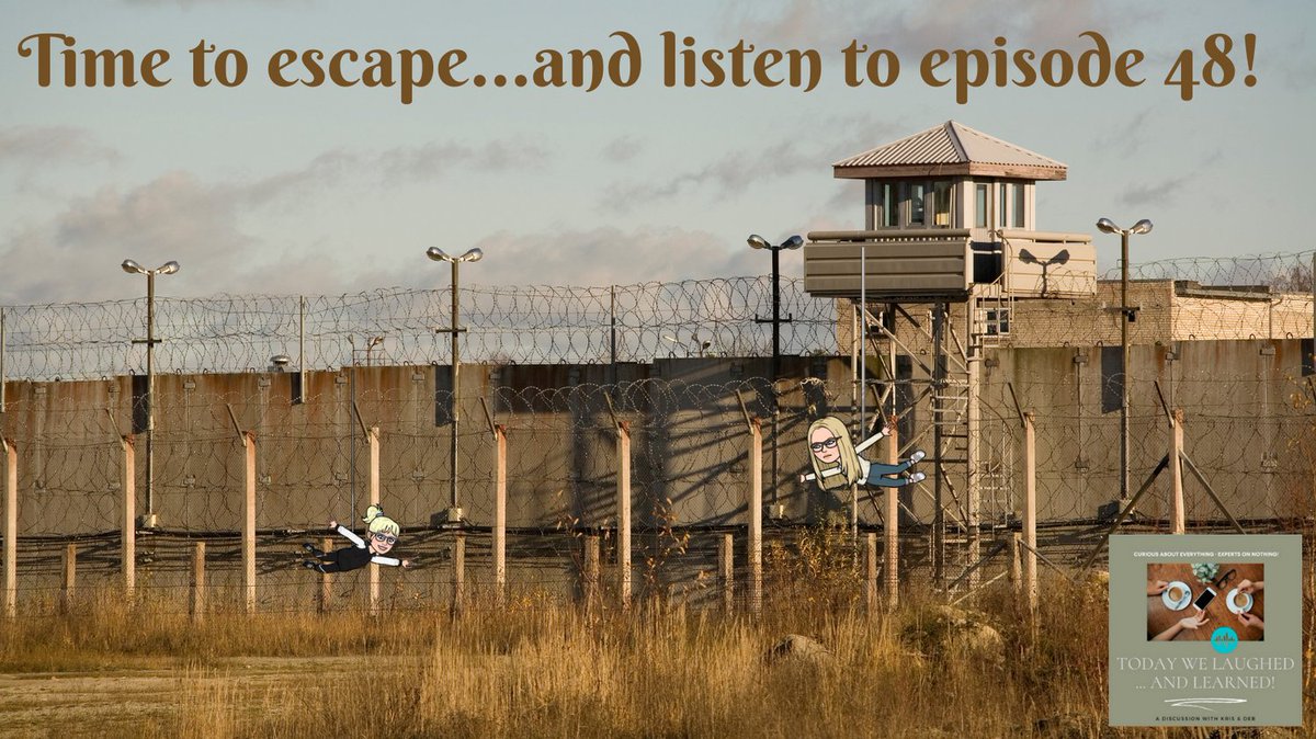 What on earth are we up to now...
Find out on our latest episode!

spotifyanchor-web.app.link/e/sCJldTlOuxb

podcasts.apple.com/us/podcast/epi…

goodpods.app.link/GxlnCXM9sxb

#prisons #history #education #jail #judicialsystem #twitterville #tweeter #relax #chill #spotify #anchorfm #goodpods