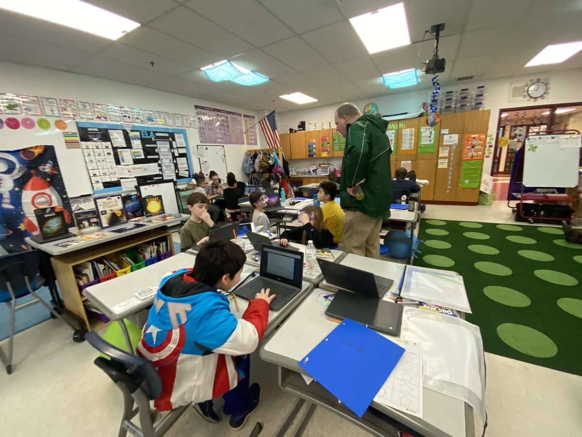 Mrs. Plump and Mrs. Kenyon’s crew were happy to share their research off to special guests in their classroom.