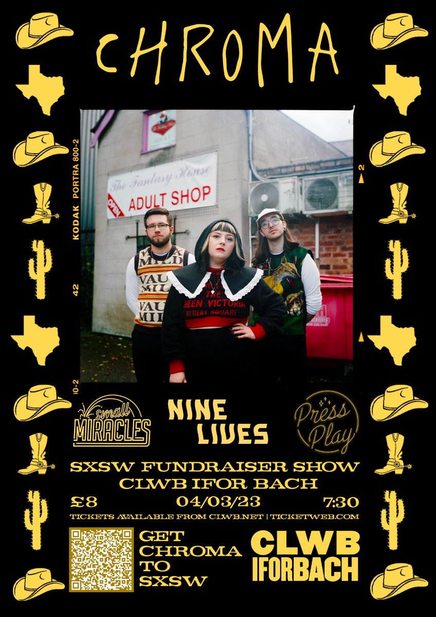 We've added a heap of incredible supports to our SXSW <a href="/ClwbIforBach/">Clwb Ifor Bach</a> fundraiser! It's with great pleasure to welcome <a href="/_smallmiracles/">small miracles</a>, #NineLives and <a href="/ppwithstacey/">Stacey Alford (She/Her)</a>. Tickets are moving quickly, grab yours now to join us in just 2 weeks tomorrow! 🥳
→ bit.ly/SXSWFundraiser…
🎟