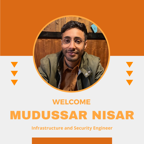 Give a warm welcome to #OvertSoftware's newest Infrastructure & Security Engineer! We are excited to have him join the team and are looking forward to seeing what amazing things he can accomplish. Welcome on board, Mudussar!

#EmployeeWelcome #NewEmployee #NewHire #CompanyCulture