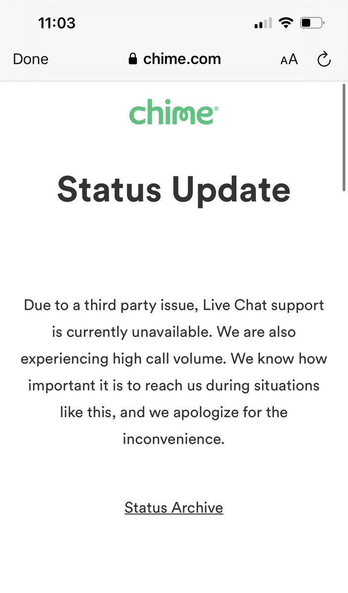 justinetuma's tweet photo. @chime is this a joke?! https://t.co/m3OBFLwjvh