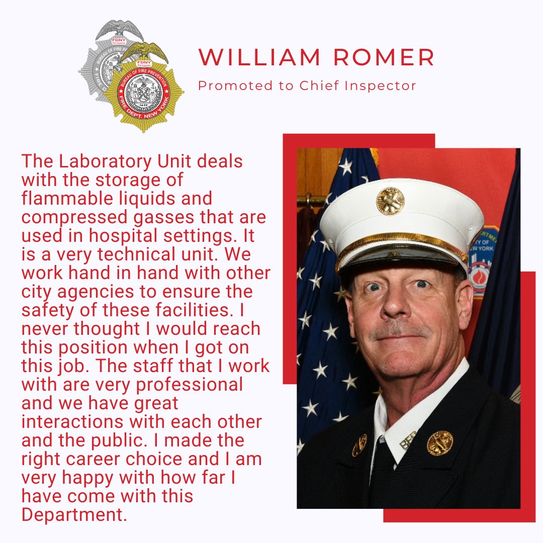 Today, 84 members of the FDNY Bureau of Fire Prevention will be