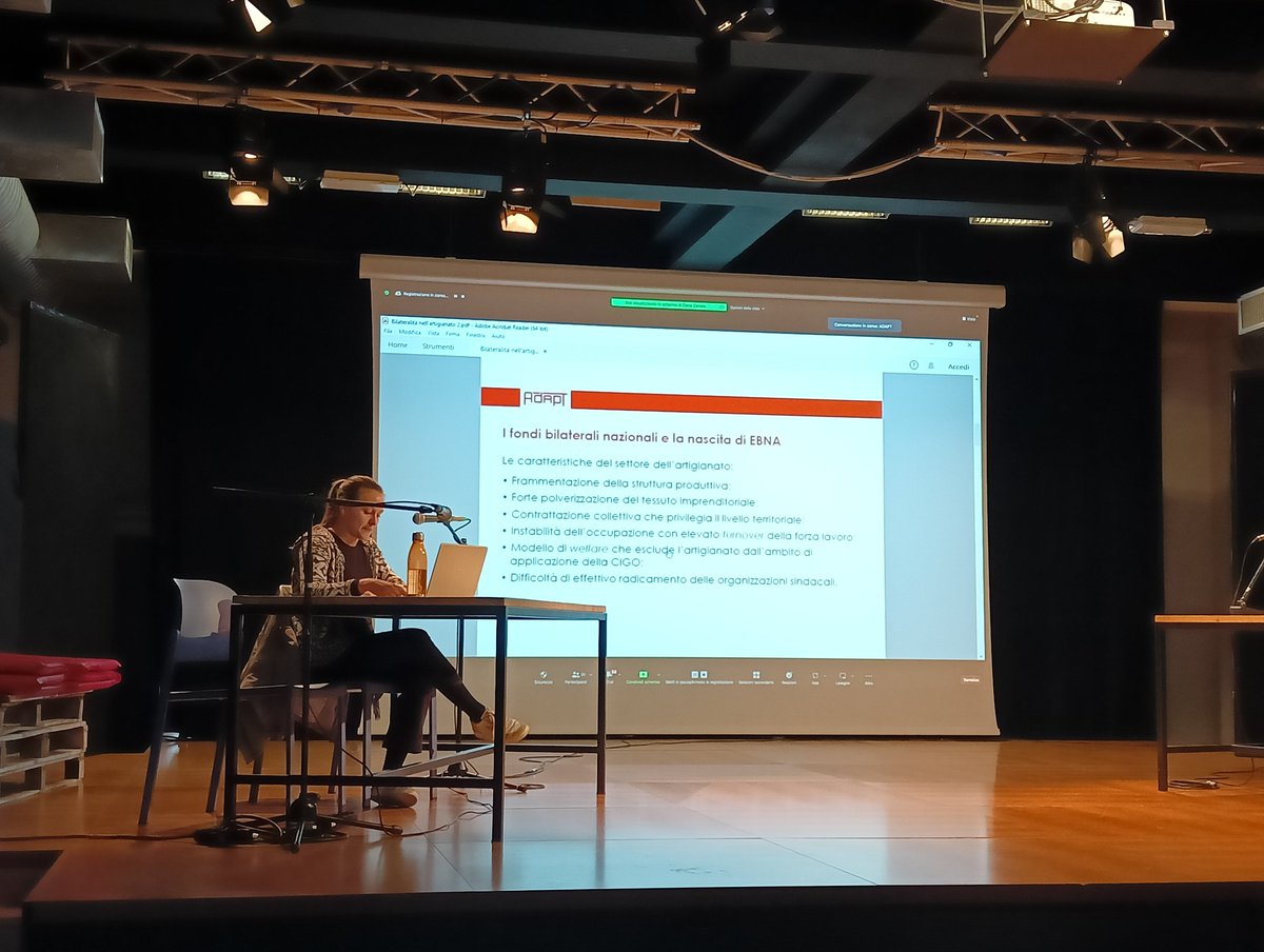 Con <a href="/e__zanella/">Elena Zanella</a> ora discutiamo del caso della #bilateralitá nell'artigianato.
#Phaber2023