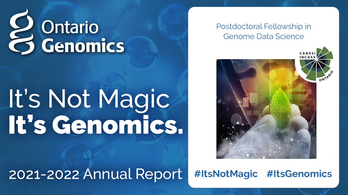 ontariogenomics's tweet photo. Heard about our postdoctoral fellowship funding program yet? 🎓
Partnering with @CANSSIOntario, we’re fostering early-career investigators🔎 in #GenomeDataScience research.
🎯Bridging gaps between lab data & our dynamic world🌏
https://t.co/ZdWJz52AIG
#ItsNotMagic its #Talent https://t.co/6L051dUpTJ