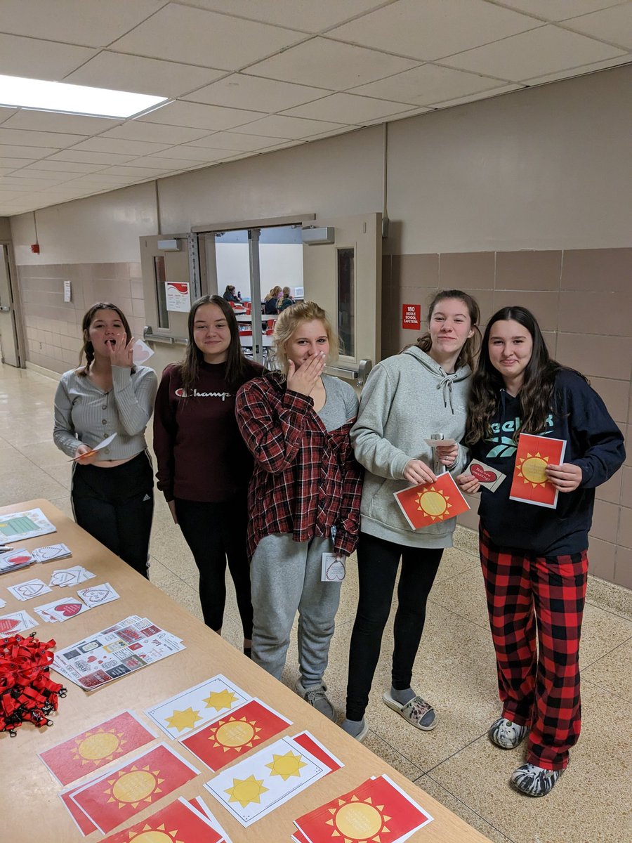 It's Random Acts of Kindness Week! CASA-Trinity held a table event during lunch periods with different activities for the students. There was excellent participation, what KIND students we have at Waverly!