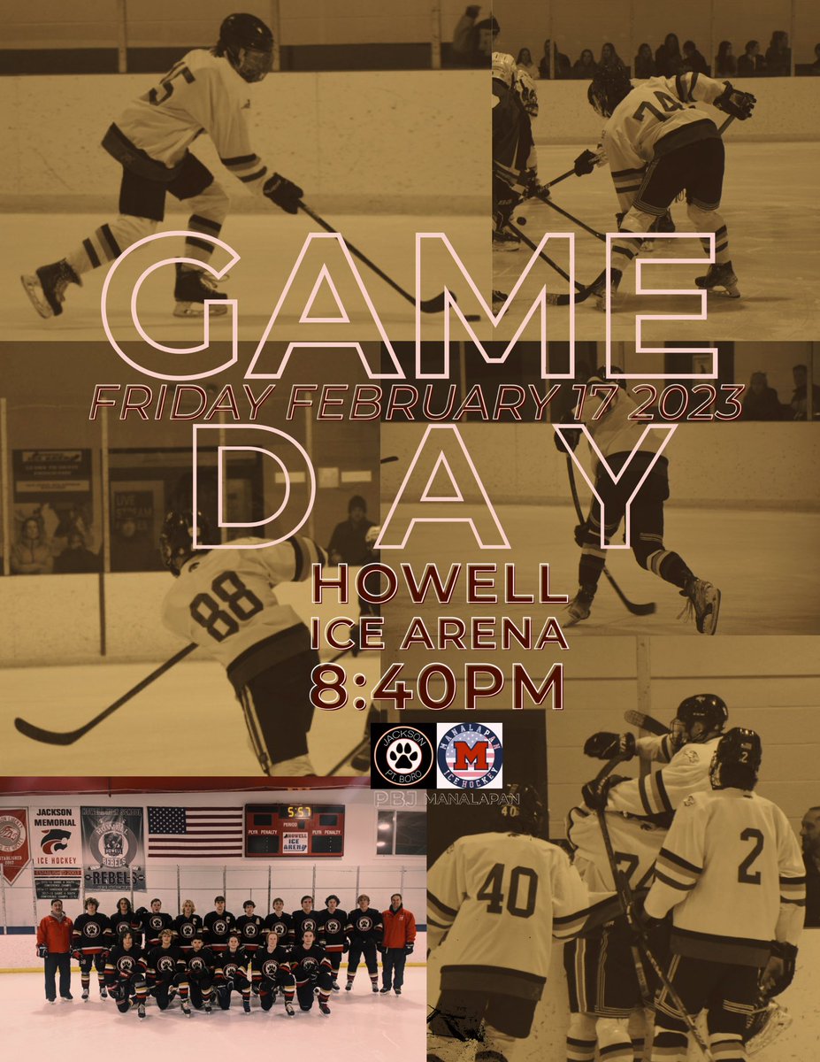 PBandJPUCK's tweet photo. GAME DAY🐾 pb&amp;j plays Manalapan tonight at Howell Ice Arena, be there at 8:40‼️ https://t.co/gJ9qVeN1Ds