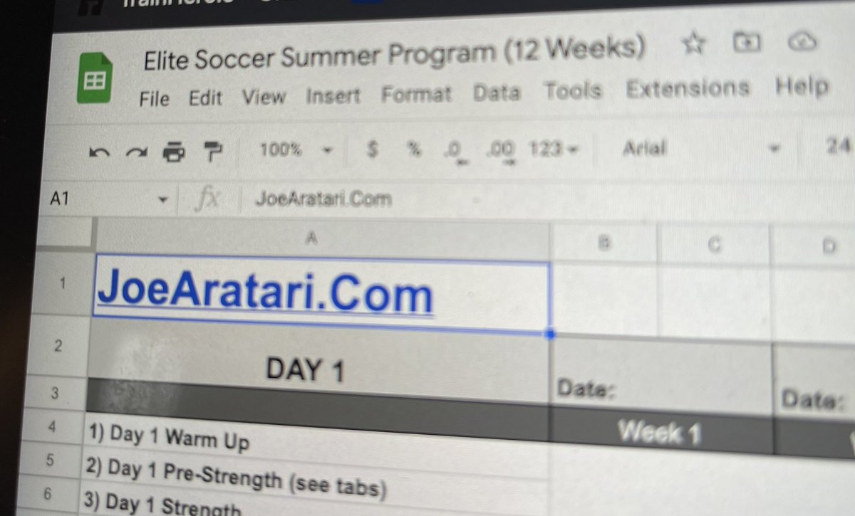 Coming this summer! ⚽️⚽️⚽️

Follow/RT and DM me your email to get added to my list as a reminder when my 12 week summer soccer program will drop!

For the high level HS/College/Pro soccer player!