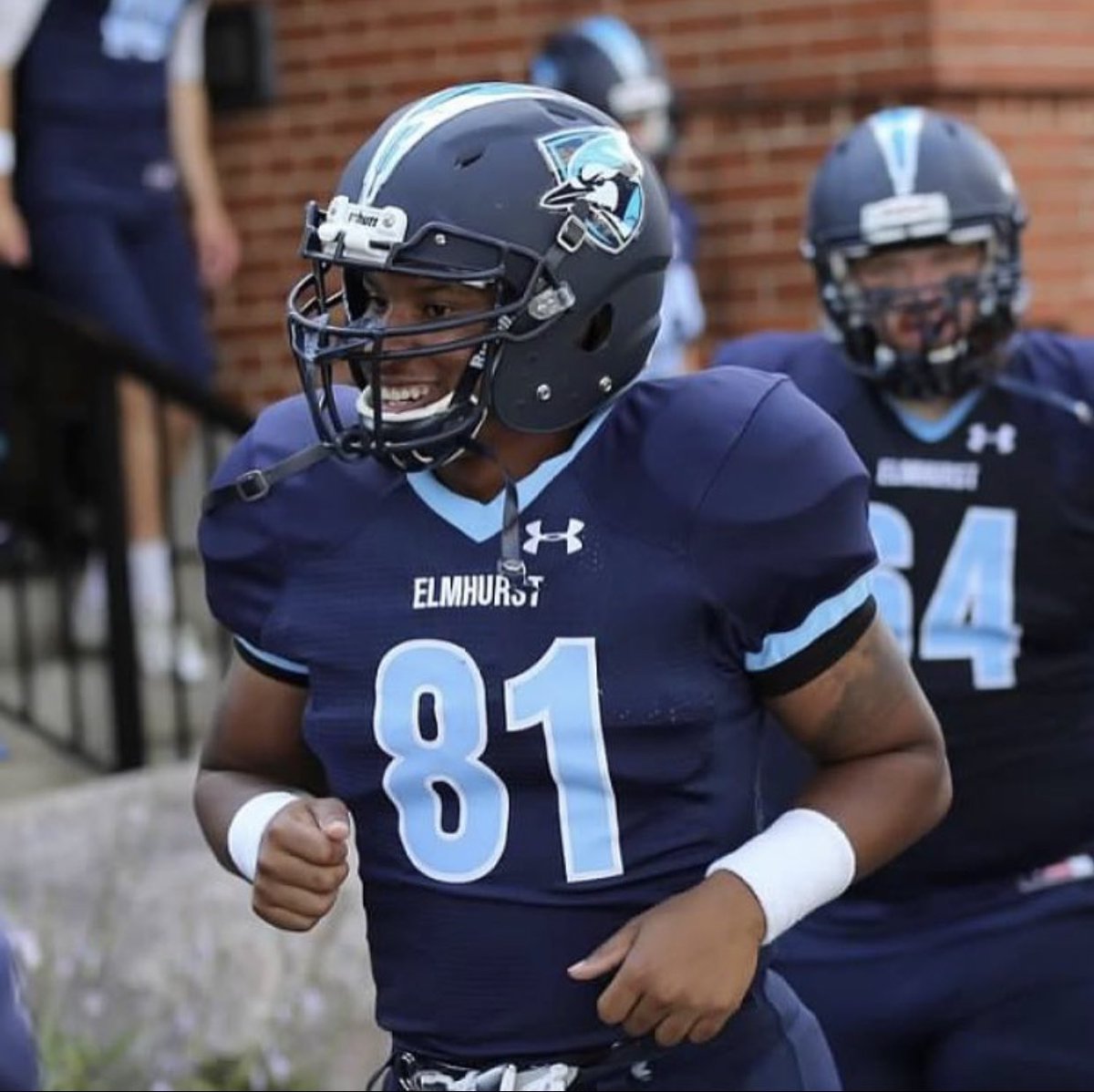 CFB247's tweet photo. Theo Eddins 
Elmhurst University, Tight End 2015-2019 https://t.co/ShvmewR6jW