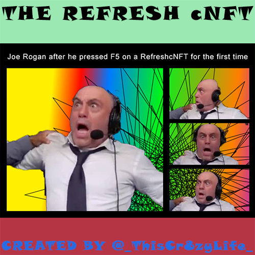 _ThisCr8zyLife_'s tweet photo. Happy Monday #RefreshGang!  On Mondays I post a #TheRefreshcNFT meme, share your own in the comments. The one with the most likes wins a #Frac5 cNFT. Here we go! #RefreshMemes #mondaymemes #CardanoCommunity #CNFT @RefreshCNFT @TheRefreshCNFT #CNFTCommunity #CNFTGiveaway https://t.co/GNJASpNiYz