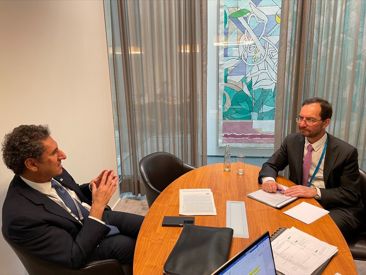IRENA (@irena) on Twitter photo International standards boost confidence in emerging markets.
In their meeting at #msc23 <a href="/IRENA/">IRENA</a> DG <a href="/flacamera/">Francesco La Camera</a> and <a href="/ISOSecGen/">Sergio Mujica</a> Sergio Mujica discussed ways to strengthen their collaboration in developing reliable international standards for green hydrogen trade and use. International standards boost confidence in emerging markets.
In their meeting at #msc23 <a href="/IRENA/">IRENA</a> DG <a href="/flacamera/">Francesco La Camera</a> and <a href="/ISOSecGen/">Sergio Mujica</a> Sergio Mujica discussed ways to strengthen their collaboration in developing reliable international standards for green hydrogen trade and use.