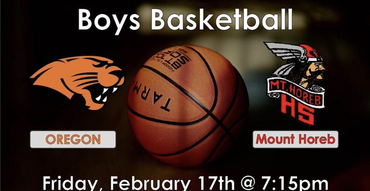 Tonight Friday Night Live - The #OregonPanthers  #BoysBasketball take on the #MountHorebVikings   7:15pm. Pre-game starts at 7:05pm. 
#OCAmedia LIVE LINK: youtube.com/live/4ZTuoUIx5… @OregonPanthers @PanthersHoops @Oregon_Boosters @oregonwi