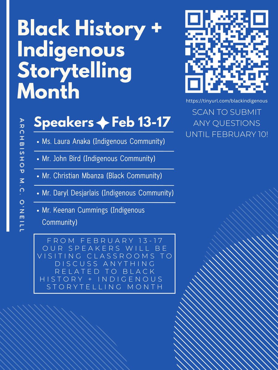 oneilltitans's tweet photo. Thank You Hope for organizing and all the amazing speakers that shared positive messages to celebrate Indigenous Story Telling and Black History Month here @oneilltitans. It was a great week. #lordguideus @RCSD_No81 https://t.co/CVRcoWvoNi