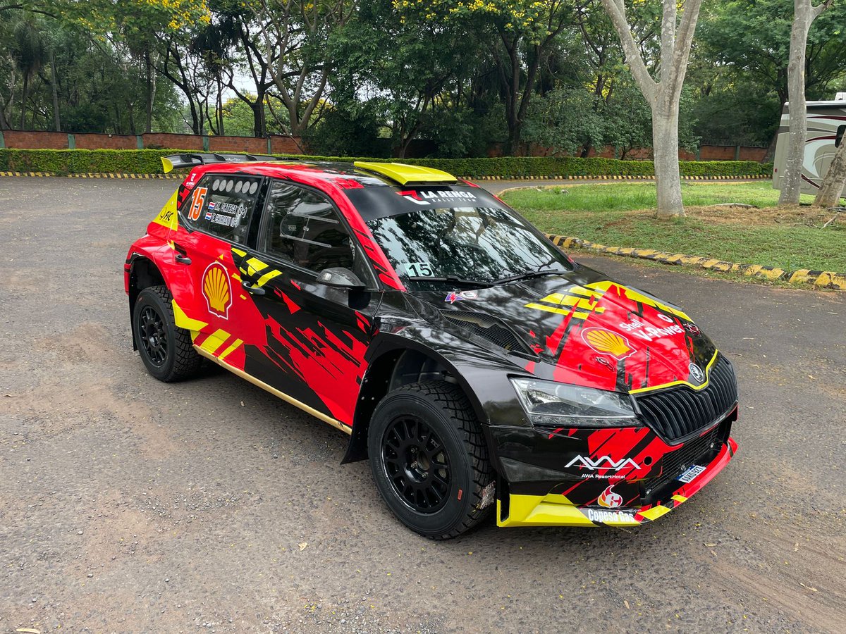 jorge_basualdo's tweet photo. De esta forma luce el Skoda Fabia Rally2 de Miguel Ortega y Fabrizio Chiriani para el #SPMbocayaty.
#PasionTuerca #920AM #RNP #1120AM #RallyMas #CampeonesPy #RallyPy https://t.co/NFoTCMXc77