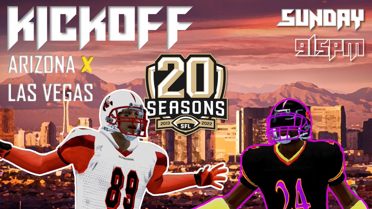 A battle in the desert is on the docket for this week's matchup against the <a href="/SFL_Fury/">Las Vegas Fury</a>. <a href="/simulationfl/">Simulation Football League</a> #unfinishedbuisness