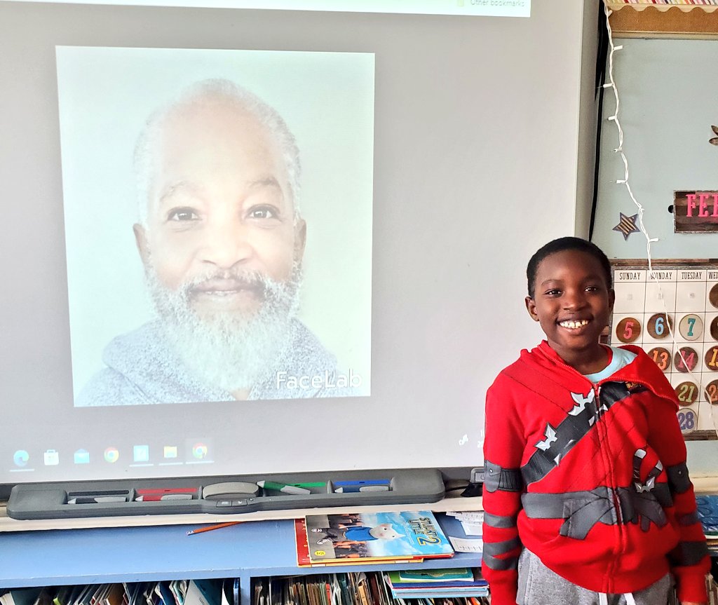 shesabres's tweet photo. Mr.Matthews always goes above and beyond to make learning fun! So much laughter and smiles using #facelab while celebrating the 100th day of school. We appreciate you Mr.Matthews! #goingtheextramile #NLTeachersRock @NLESDCA @NLTeachersAssoc https://t.co/Ws10hi95Um