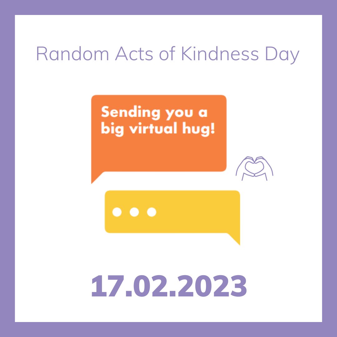 acehubwales's tweet photo. Join us in raising awareness and encouraging kindness. #TimeToBeKind
@RAKDay #RandomActOfKindnessDay https://t.co/IYWmu1R4ET