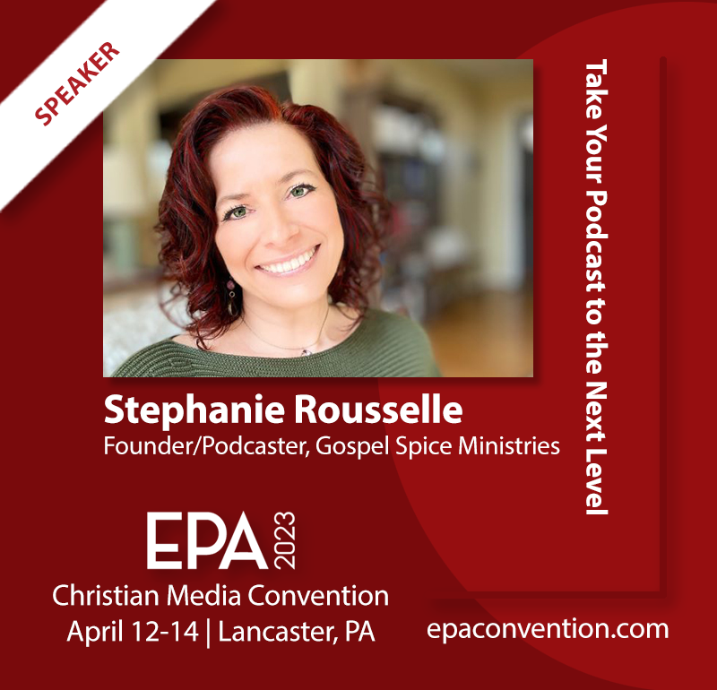 EPA (@epatweeter) on Twitter photo Take your podcast to the next level with Stephanie Rousselle <a href="/GospelSpice/">Stephanie Rousselle | Gospel Spice</a>. Join the Christian Media Convention in Lancaster, PA in April. epaconvention.com Take your podcast to the next level with Stephanie Rousselle <a href="/GospelSpice/">Stephanie Rousselle | Gospel Spice</a>. Join the Christian Media Convention in Lancaster, PA in April. epaconvention.com