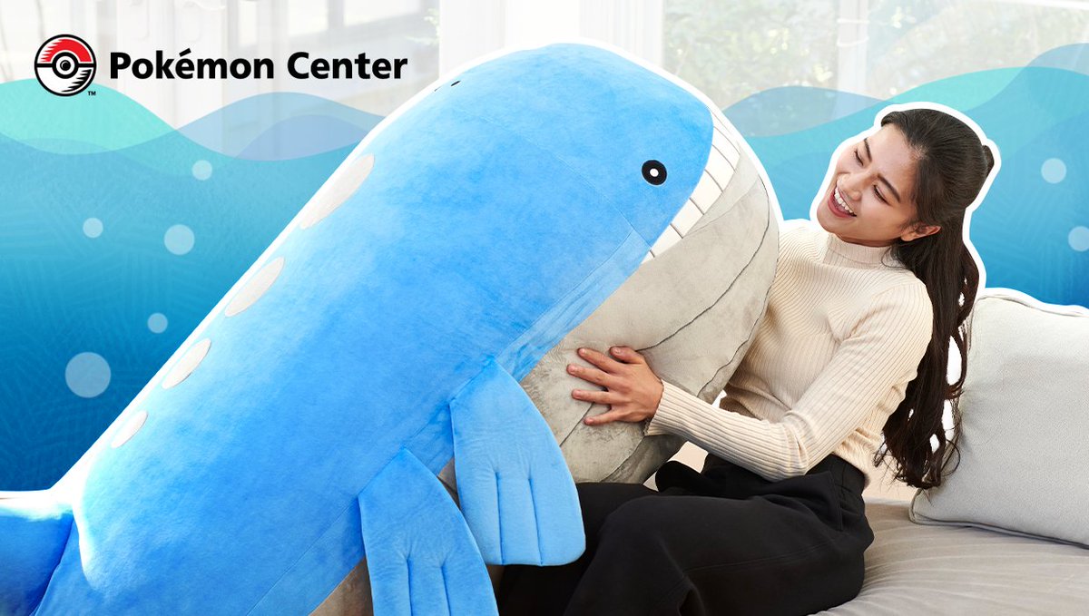 This could be you, Trainers! 🐋

Pre-order the Trainer-Sized Wailord Poké Plush now from Pokémon Center: pkmn.news/BigBlueBuddy
