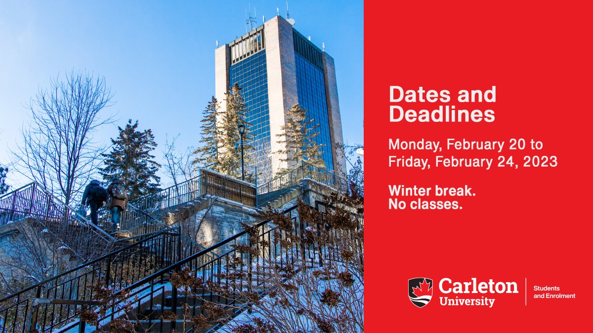 Carleton University Students on Twitter "The winter break is a great