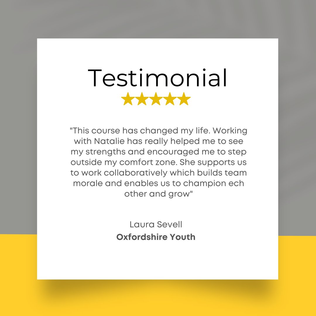 Focussing on the things that matter is life changing. Thank you Laura for your amazing feedback 💛

@oxfordshireyouth #feedbackfriday #review #startup  #youthwork #youthgroup #smallbusiness #wellness #inspiration #business #mindset #health⁠ #worklifebalance