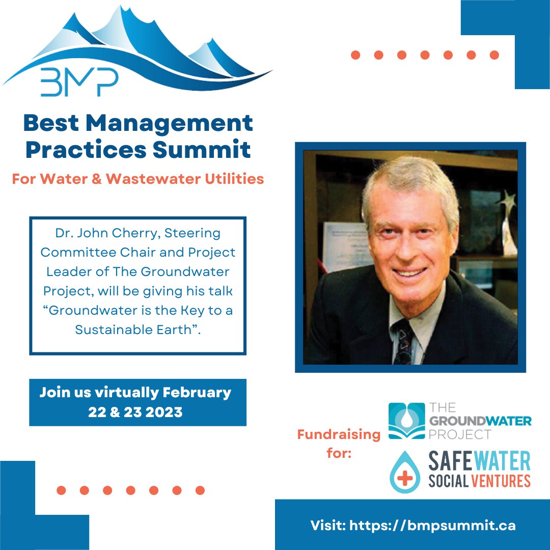 groundwaterproj's tweet photo. Dr. John Cherry, Steering Committee Chair and Project Leader of The Groundwater Project, will be giving his talk “Groundwater is the Key to a Sustainable Earth”.
To learn more about this talk read the abstract here: https://t.co/hegZbSELOF

#groundwater #project #sustainable https://t.co/yYEuyYjah5