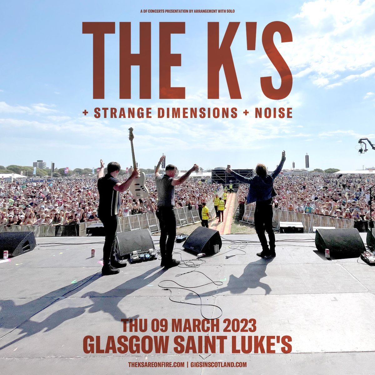 SUPPORT ADDED » @StrangeDimensi2 + @noiseglasgow will support The K's gig at @stlukesglasgow this March! MORE INFO ⇾ gigss.co/the-ks