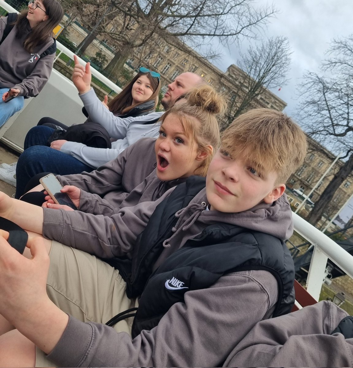 BrechinLanguage's tweet photo. Bloopers on the boat from Ms.T! #BrechinParis23 @BrechinLanguage @BrechinEnglish @BrechinEnglish https://t.co/sqJbGETQOp