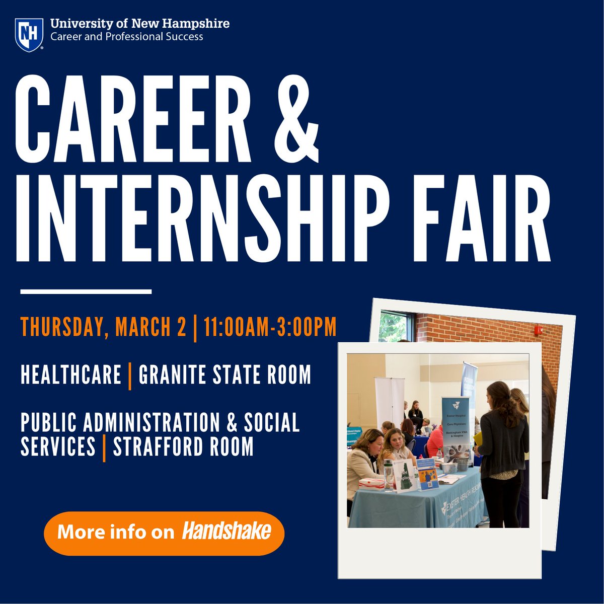 Don't forget to drop by the Career Fair next week in the MUB!