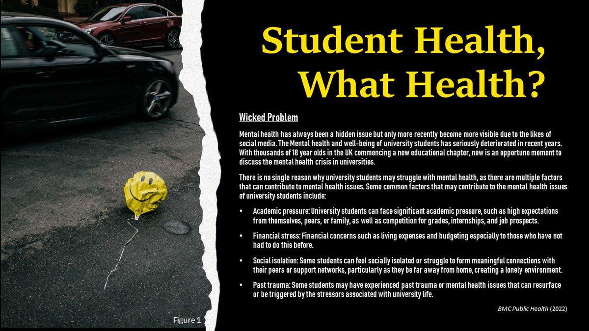 B329Eliza's tweet photo. #OUB329 #B329LeadershipChallenge Student Health, What Health? In a world with ever growing societal pressures are students left behind. Join the movement today!#mentalhealth @lynnrobertscc https://t.co/i5W4sjhejf