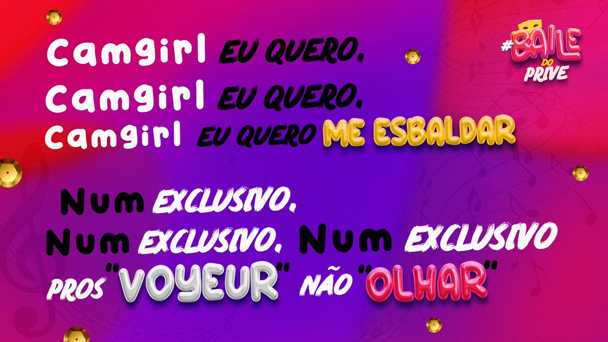 cameraprive's tweet photo. Escreva uma marchinha de Carnaval relacionada ao Camera Prive, dê RT e concorra a 50 de bônus. As três melhores composições levam o prêmio!

Necessário ter no mínimo 3 linhas.
Necessário dar RT.
Usuários e cammodels podem participar.
Resultado dia 22/02. https://t.co/kS1zH3uikR