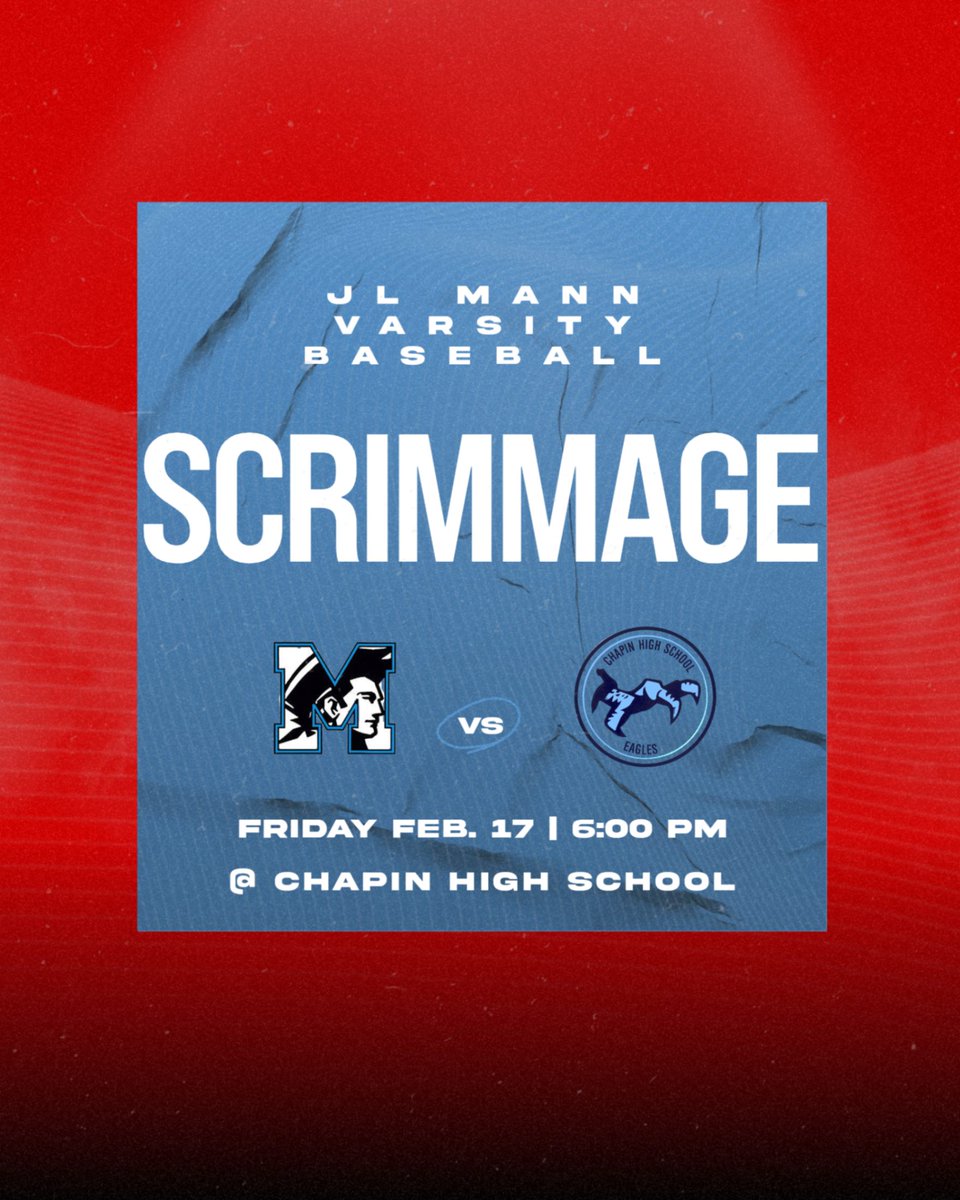 AthleticsJl's tweet photo. HEY PATRIOTS! Come support your Varsity Baseball team tonight as they travel to Chapin! ⚾ #mannup #JLMANN https://t.co/X8UkTzcKpy