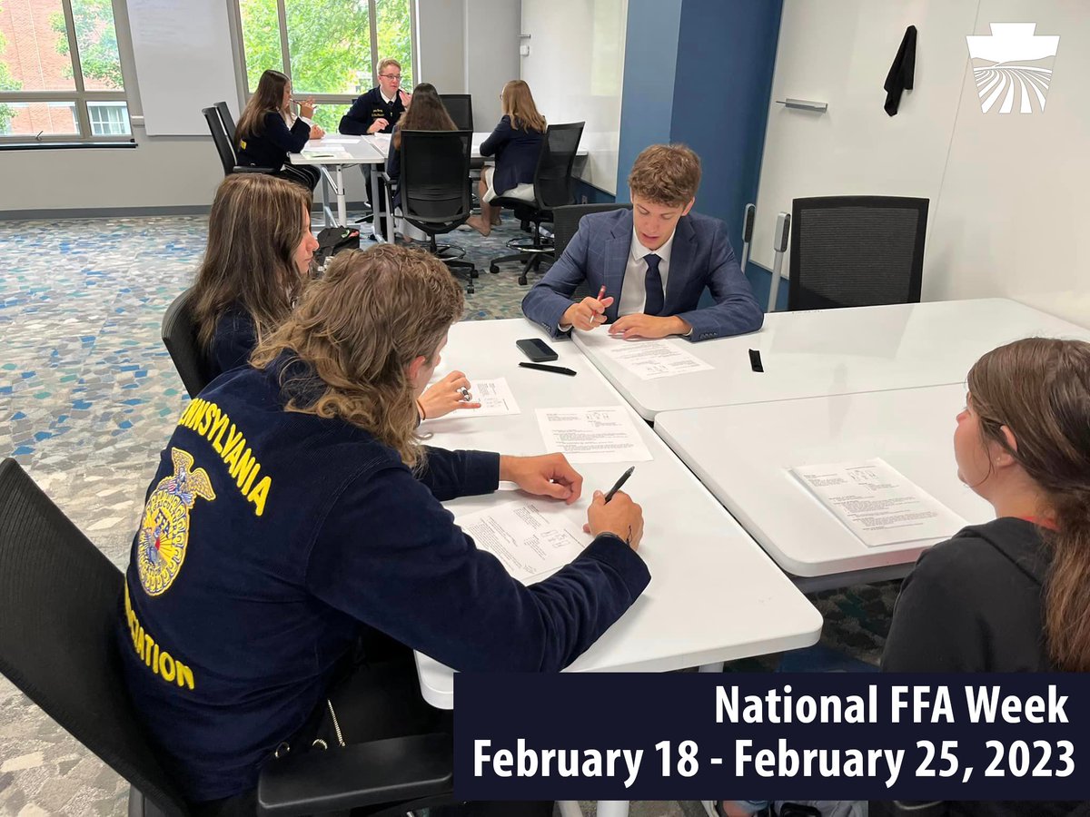PA Department of Agriculture (@paagriculture) on Twitter photo Happy #NationalFFAWeek!
Over 13,000 students are members of <a href="/pennsylvaniaffa/">Pennsylvania FFA Association</a>. These students can be found working hard each day in the classroom to learn more about agriculture.
Are you a past FFA member? Tell us your favorite FFA memory below ⬇ Happy #NationalFFAWeek!
Over 13,000 students are members of <a href="/pennsylvaniaffa/">Pennsylvania FFA Association</a>. These students can be found working hard each day in the classroom to learn more about agriculture.
Are you a past FFA member? Tell us your favorite FFA memory below ⬇